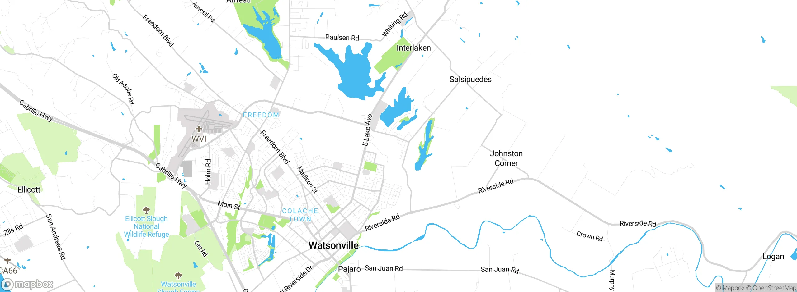 Map showing approximate location
