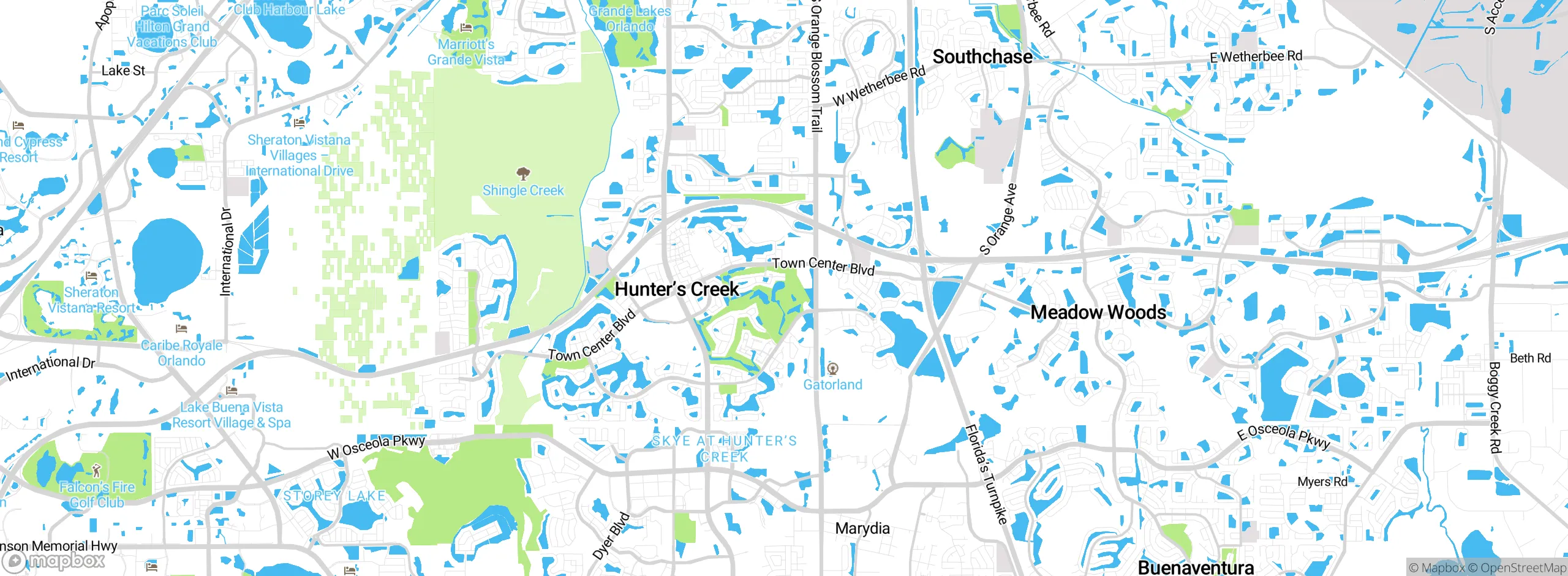 Map showing approximate location
