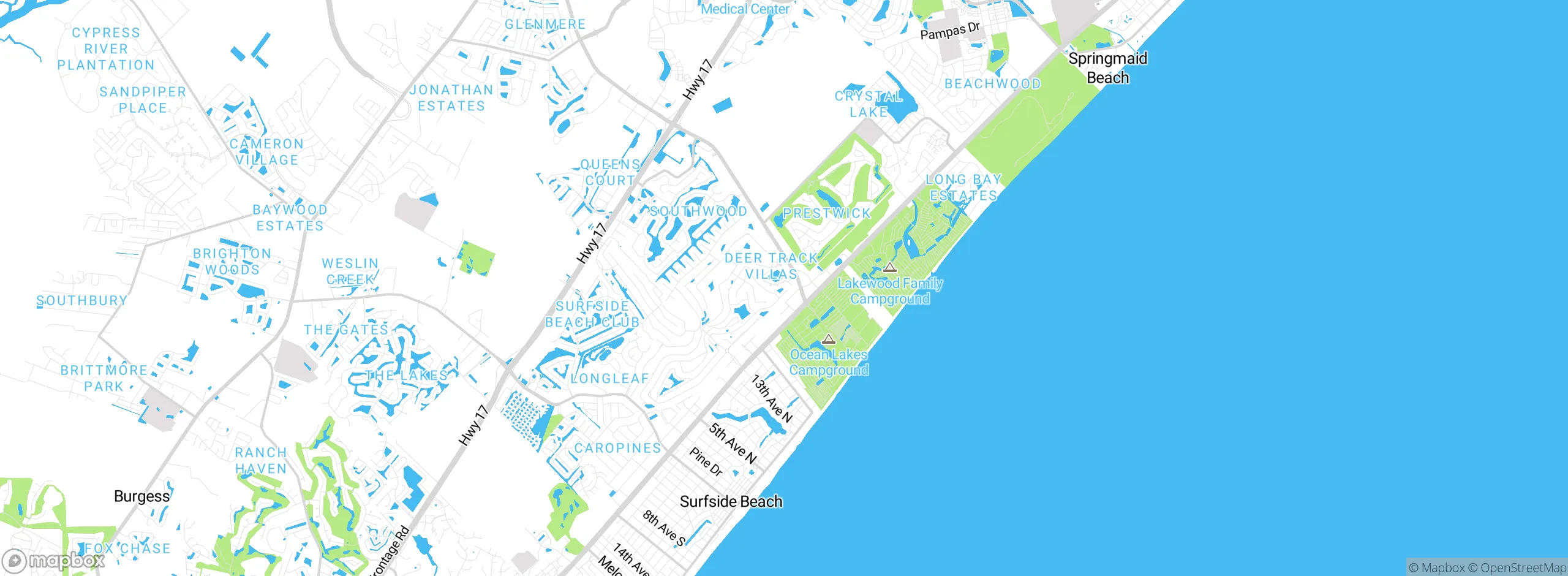 Map showing approximate location