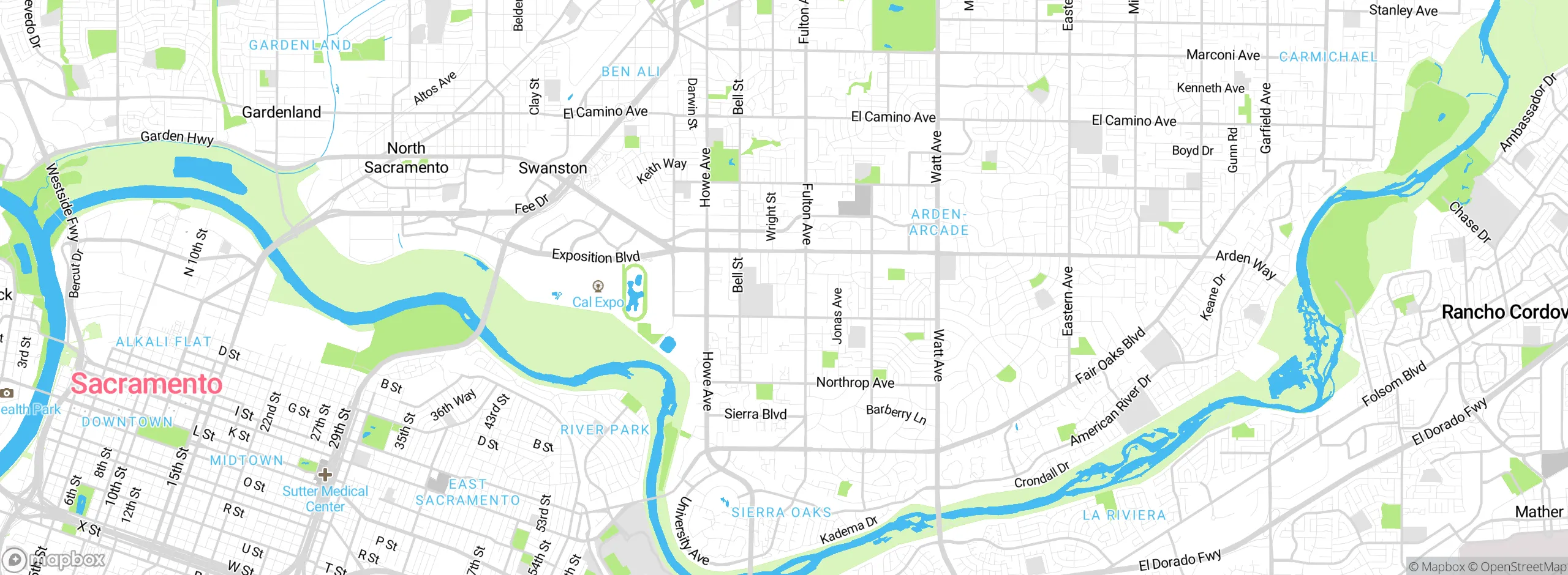 Map showing approximate location