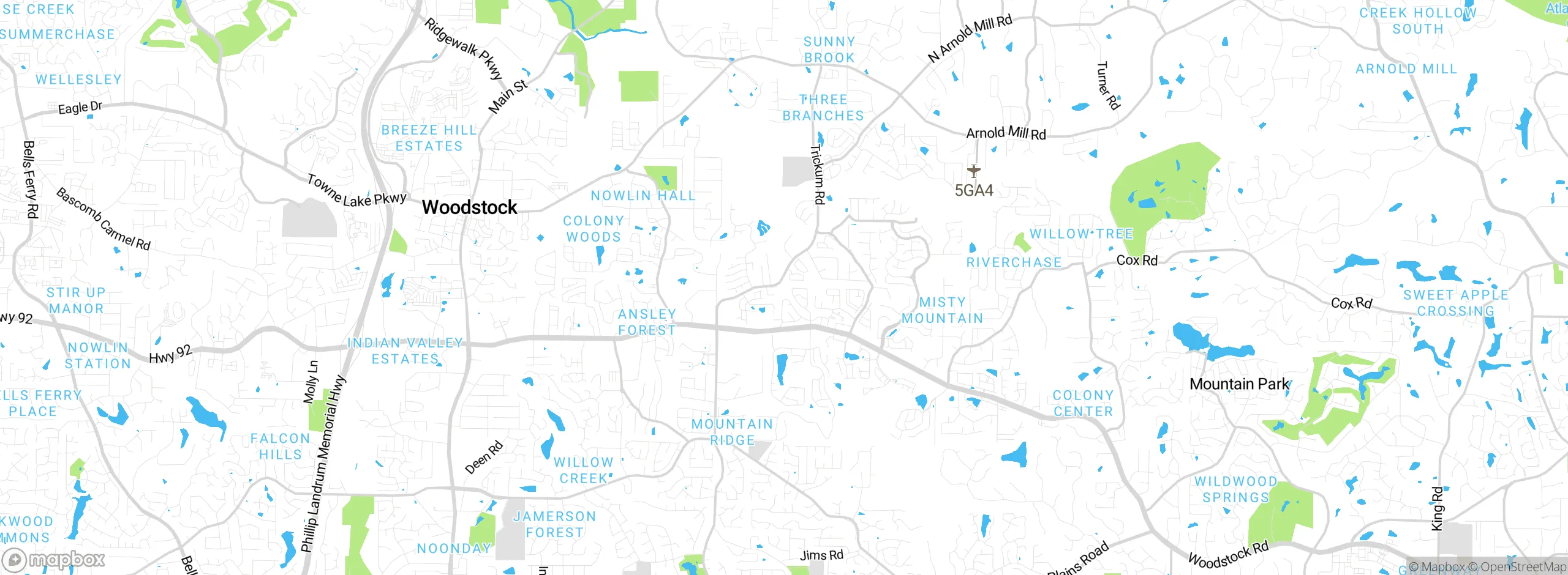 Map showing approximate location