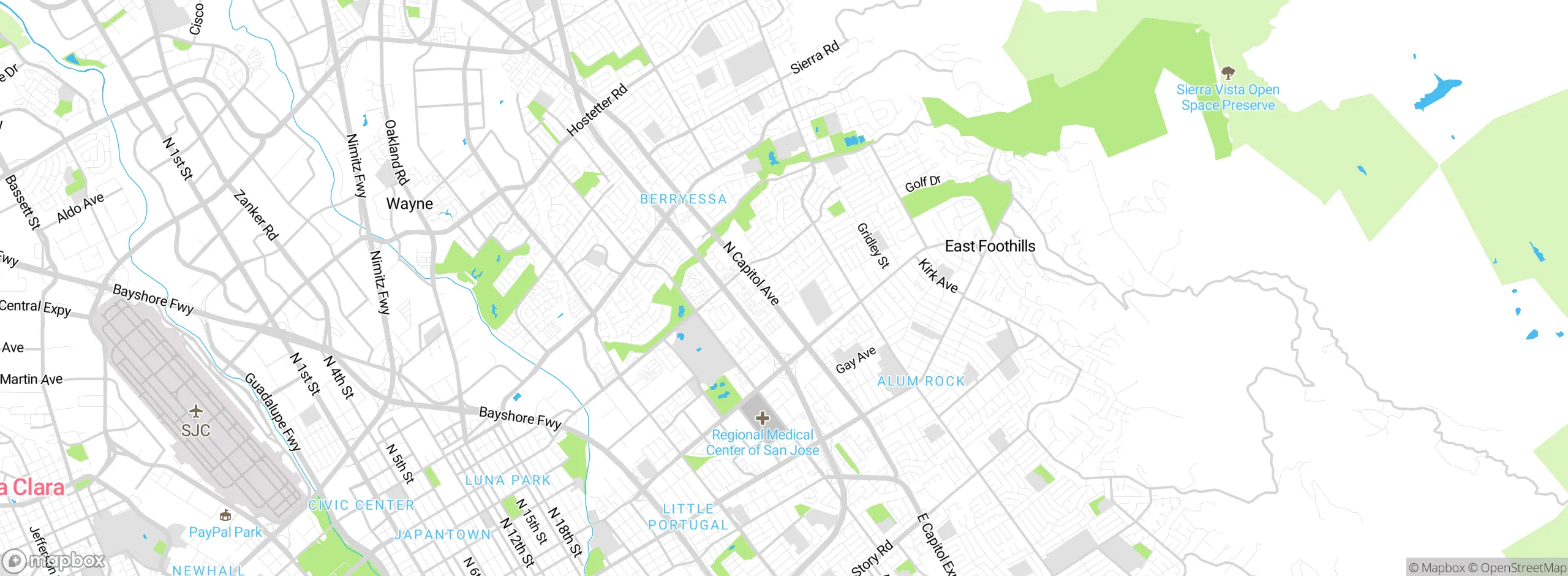 Map showing approximate location