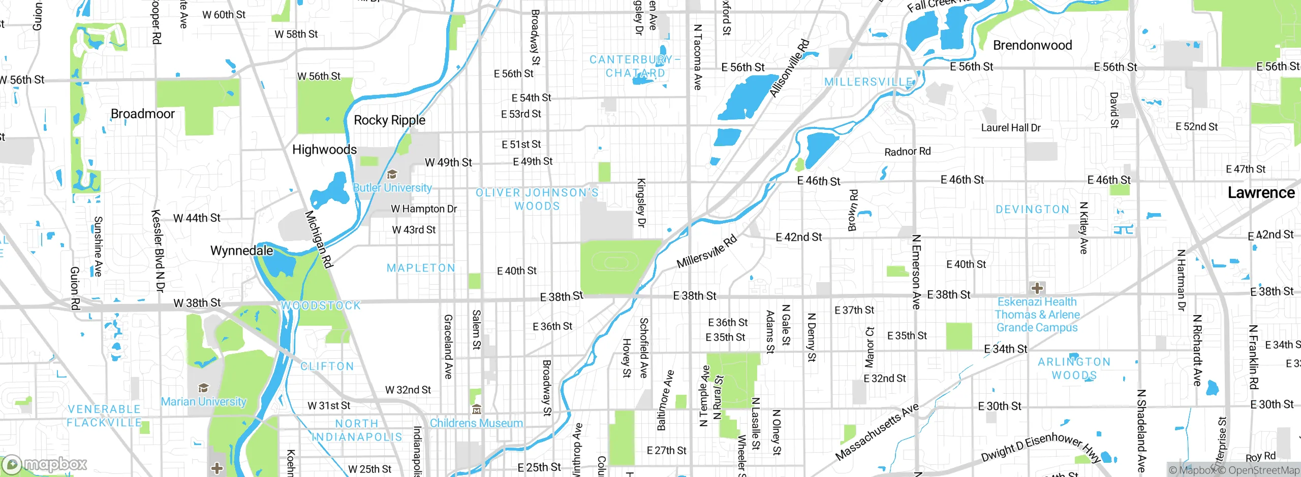 Map showing approximate location