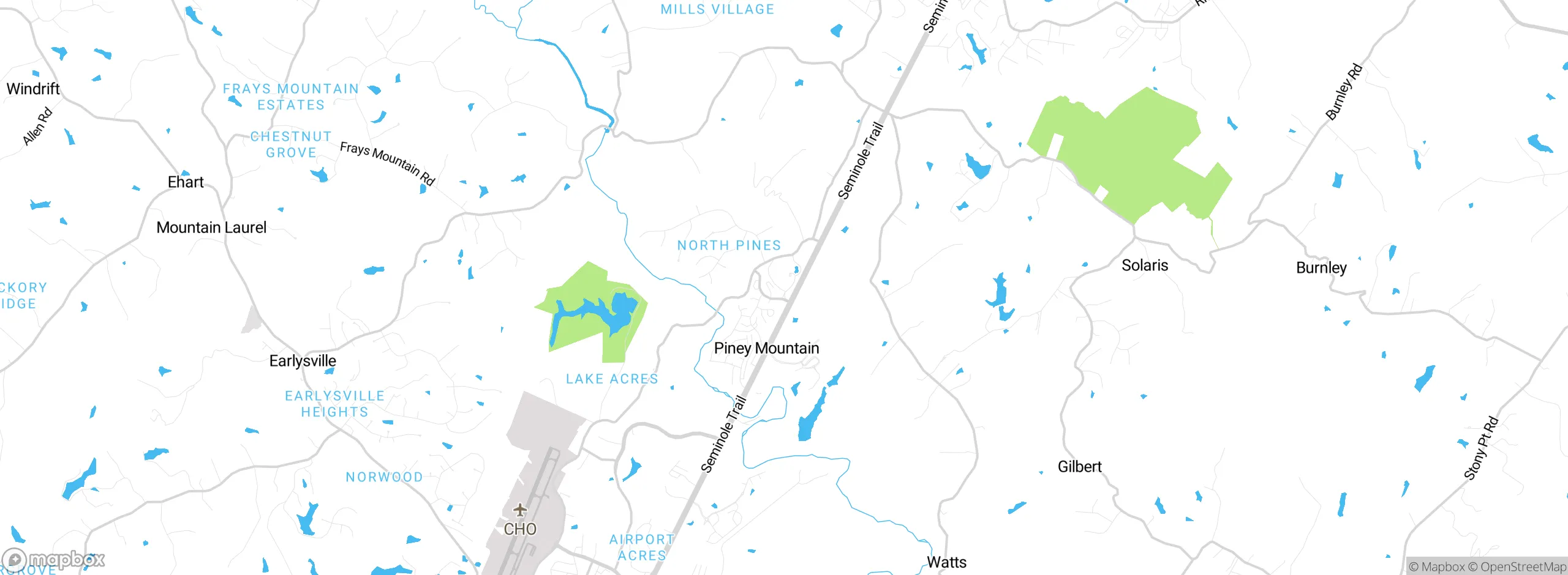 Map showing approximate location