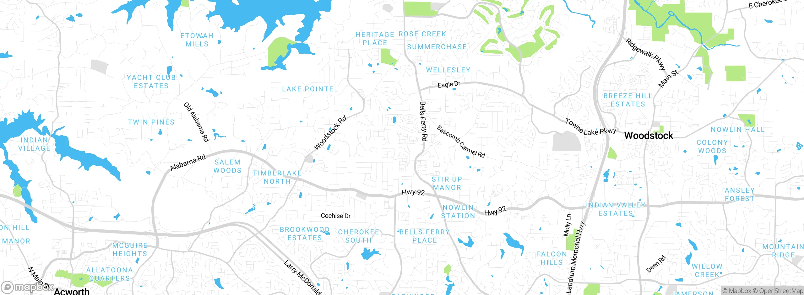 Map showing approximate location
