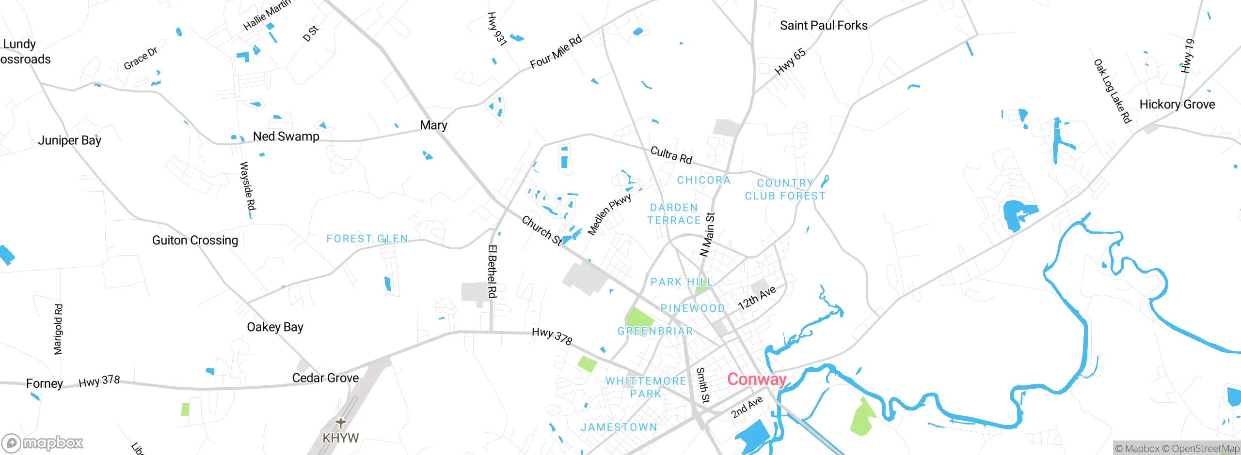 Map showing approximate location