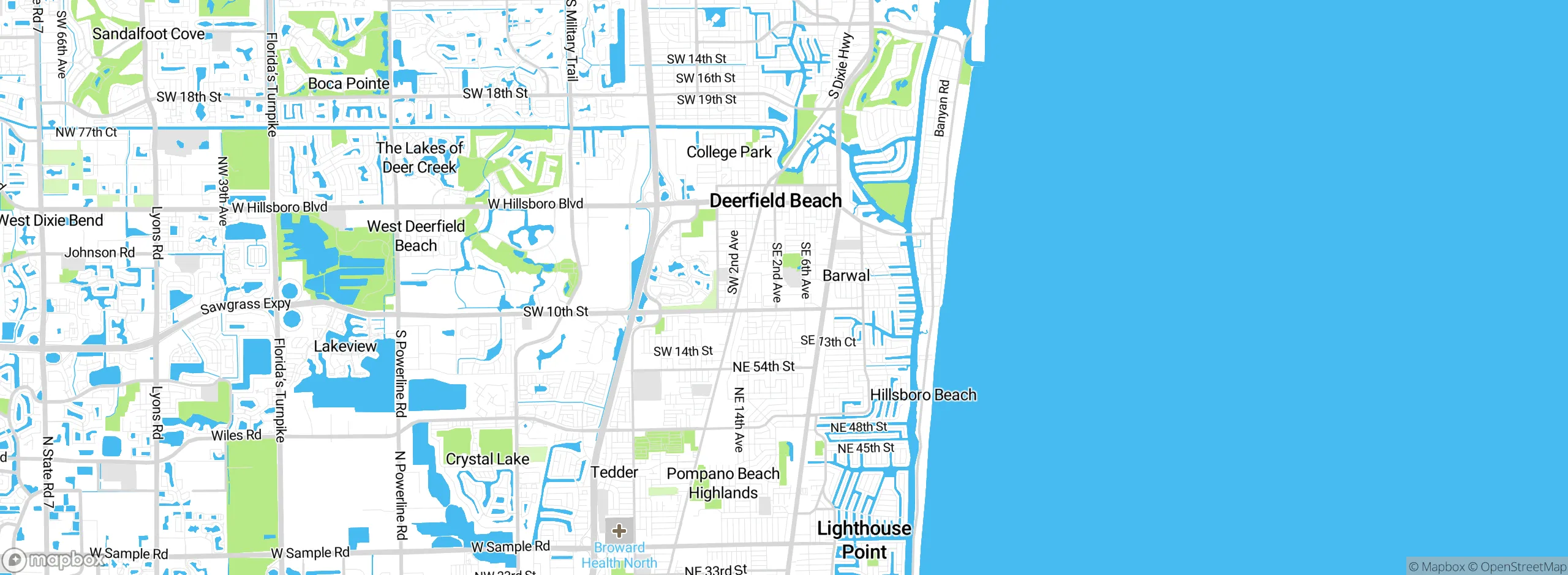 Map showing approximate location