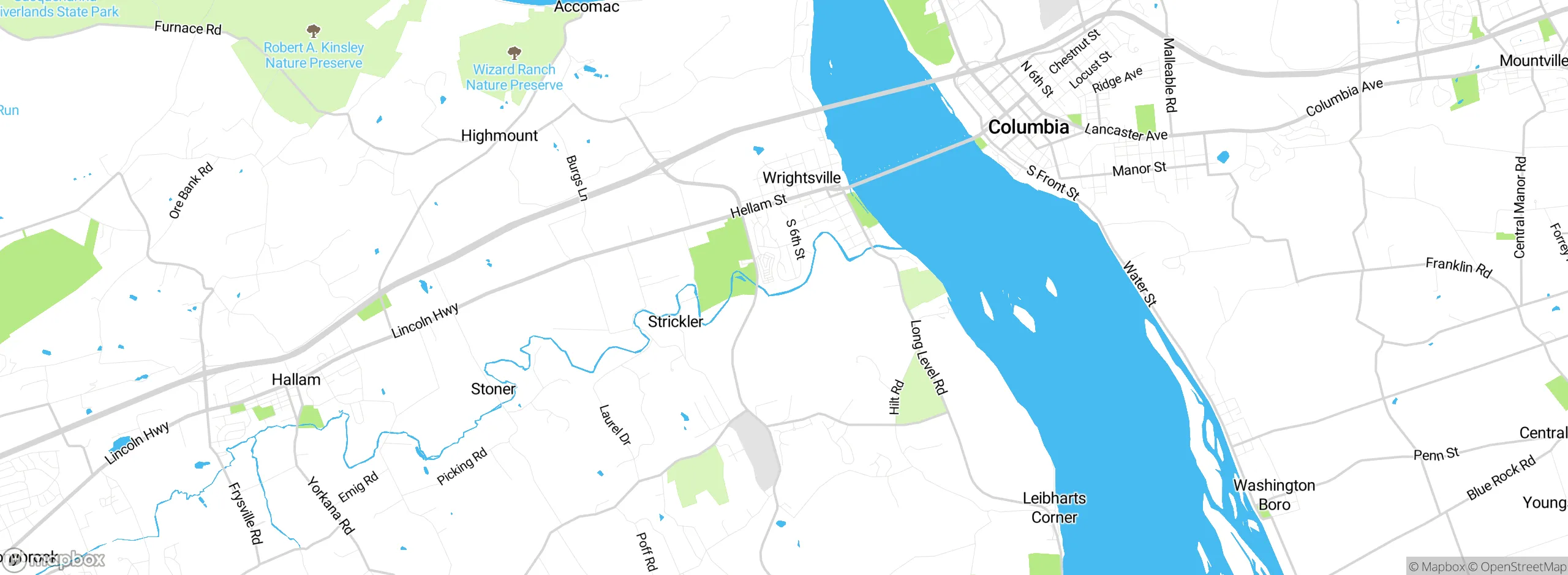 Map showing approximate location