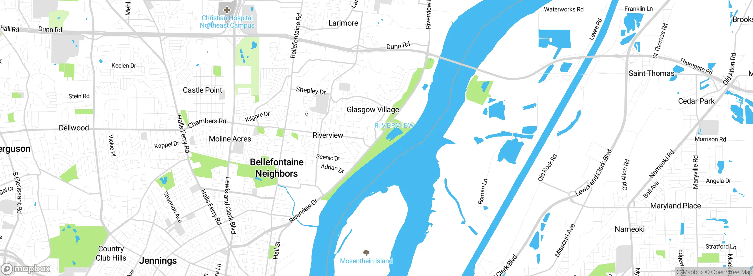 Map showing approximate location