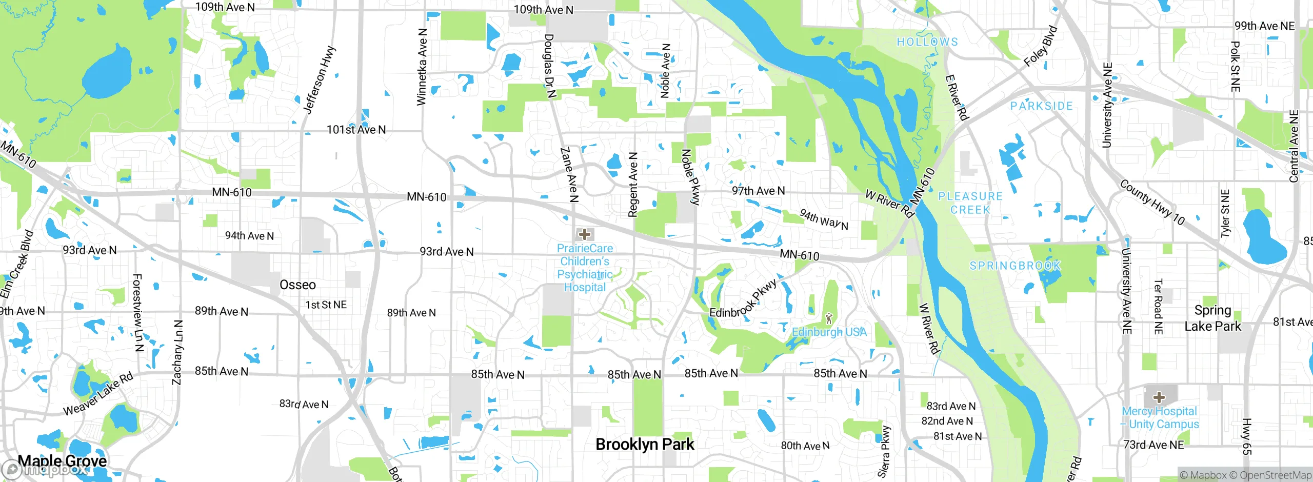 Map showing approximate location