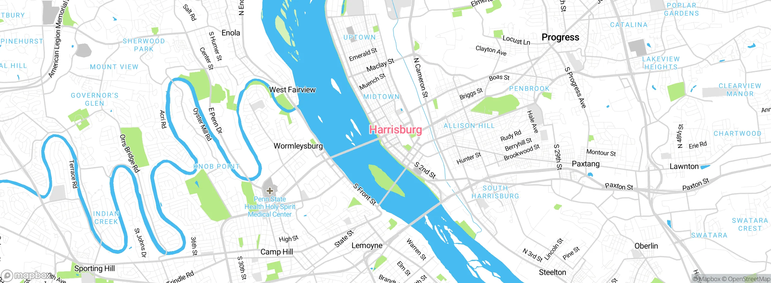 Map showing approximate location