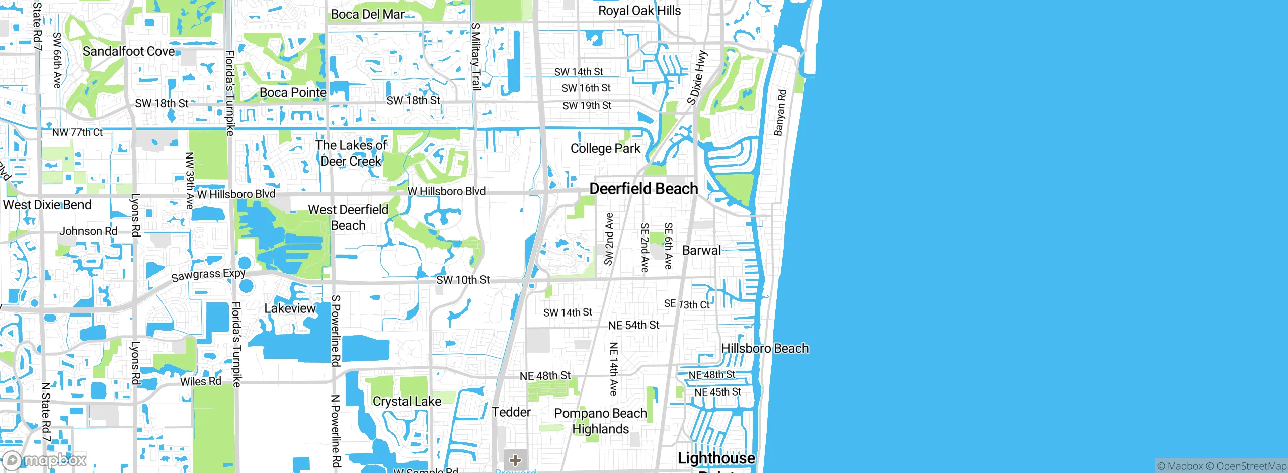 Map showing approximate location