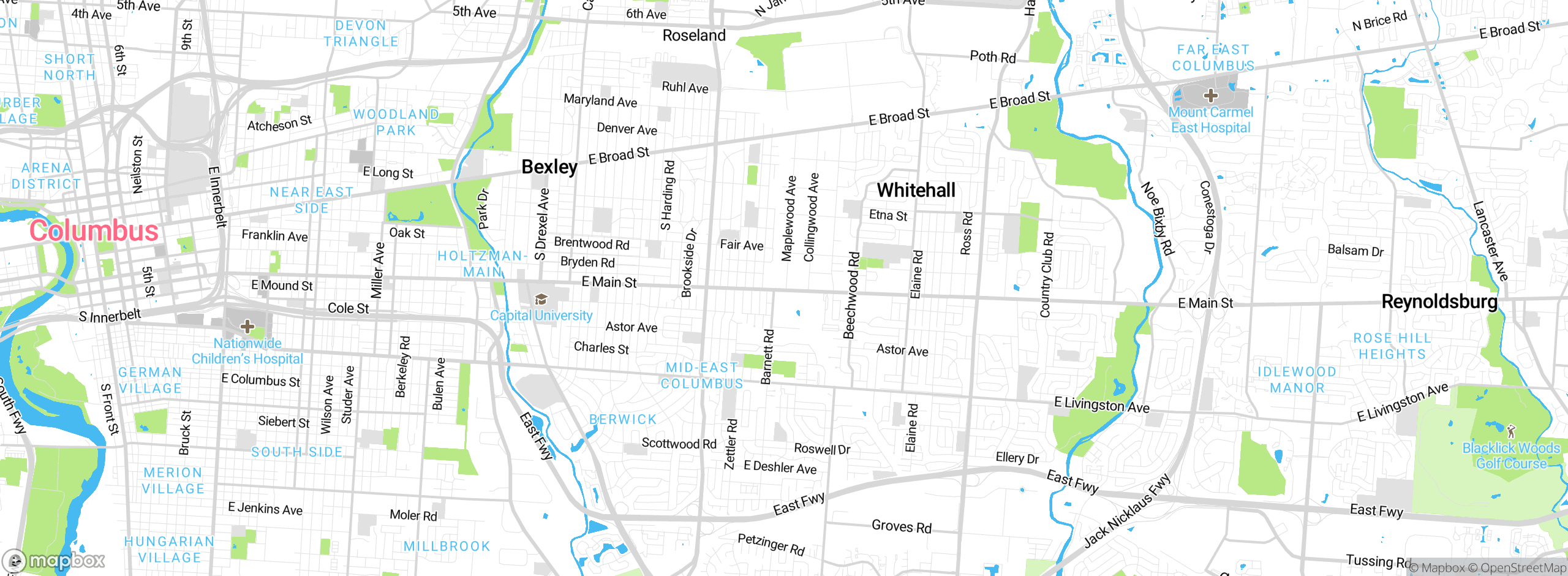 Map showing approximate location