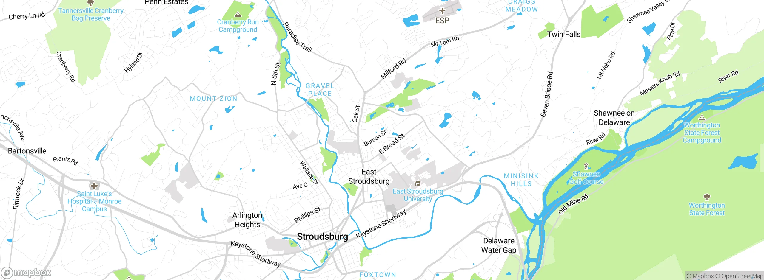 Map showing approximate location