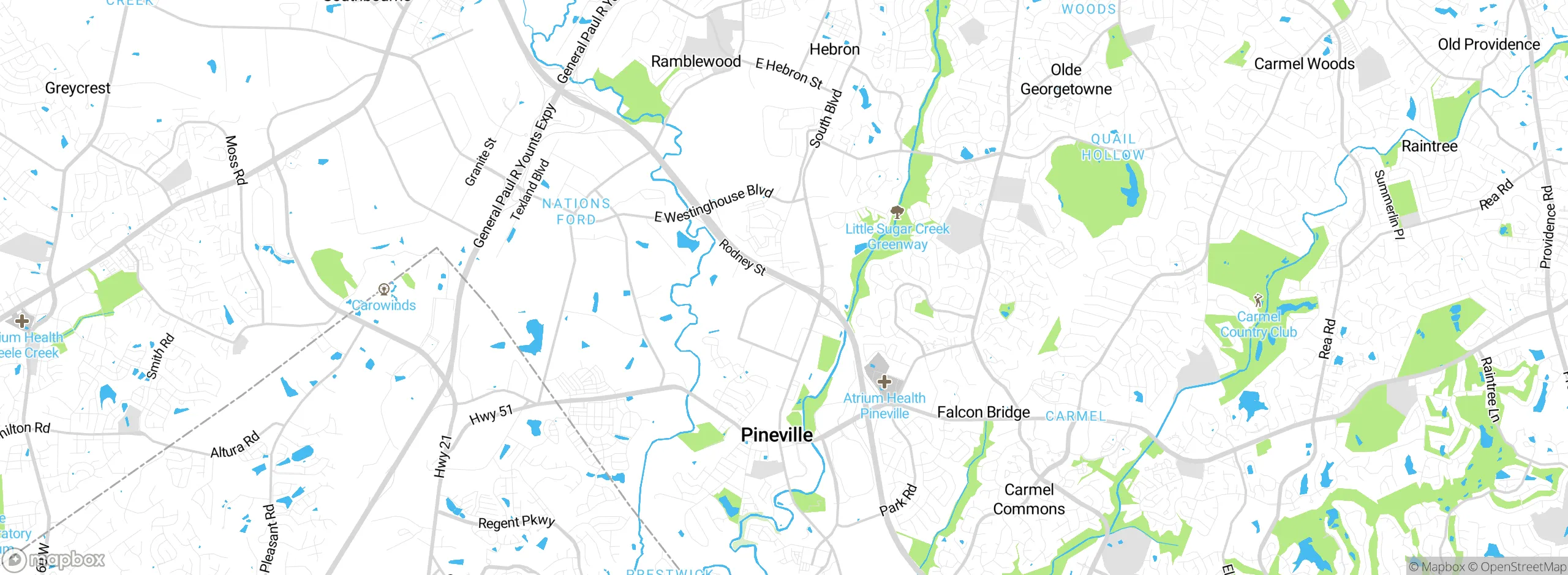 Map showing approximate location