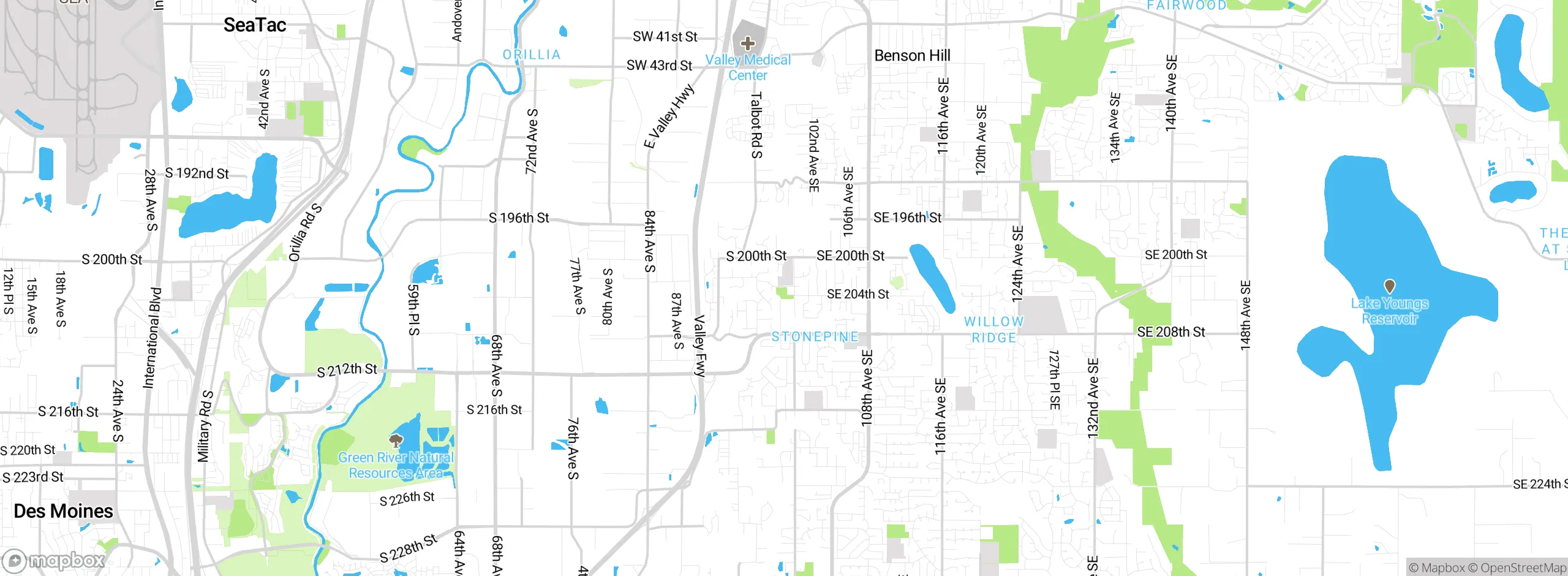 Map showing approximate location