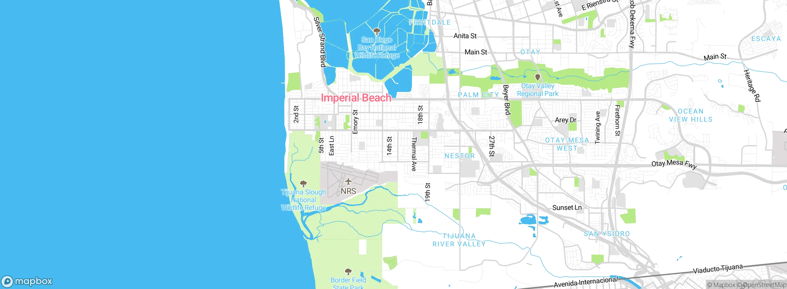 Map showing approximate location