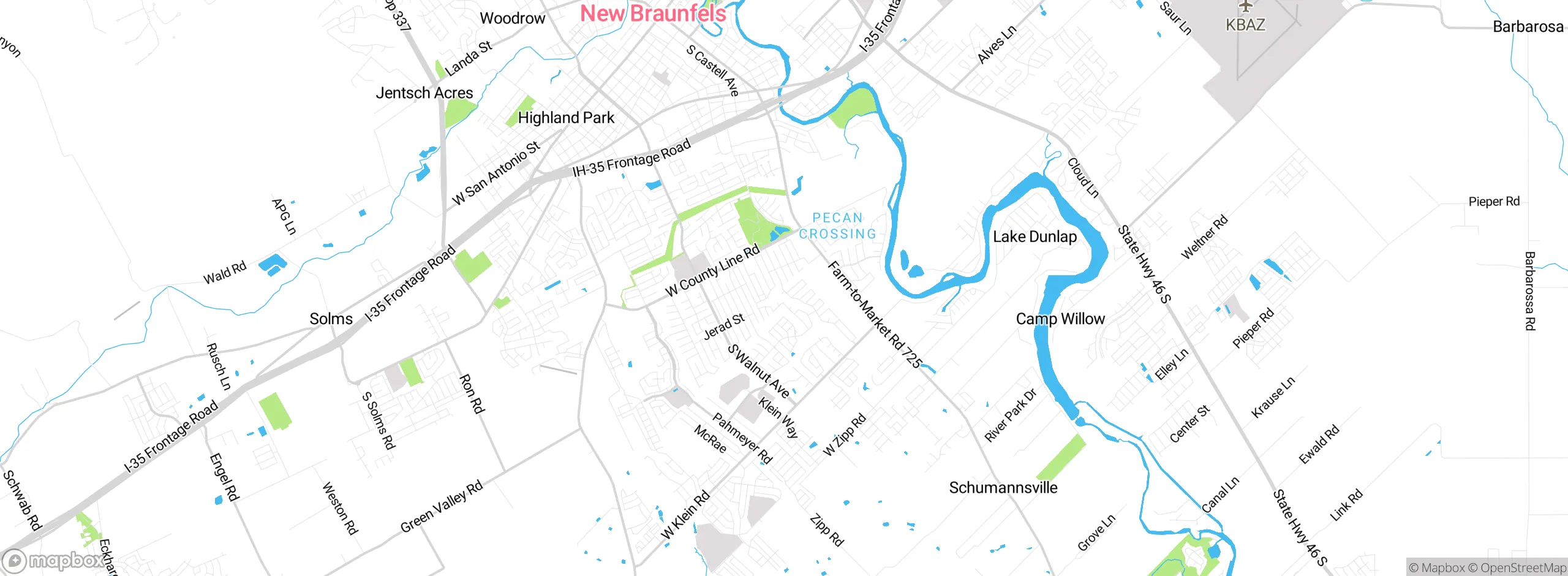 Map showing approximate location