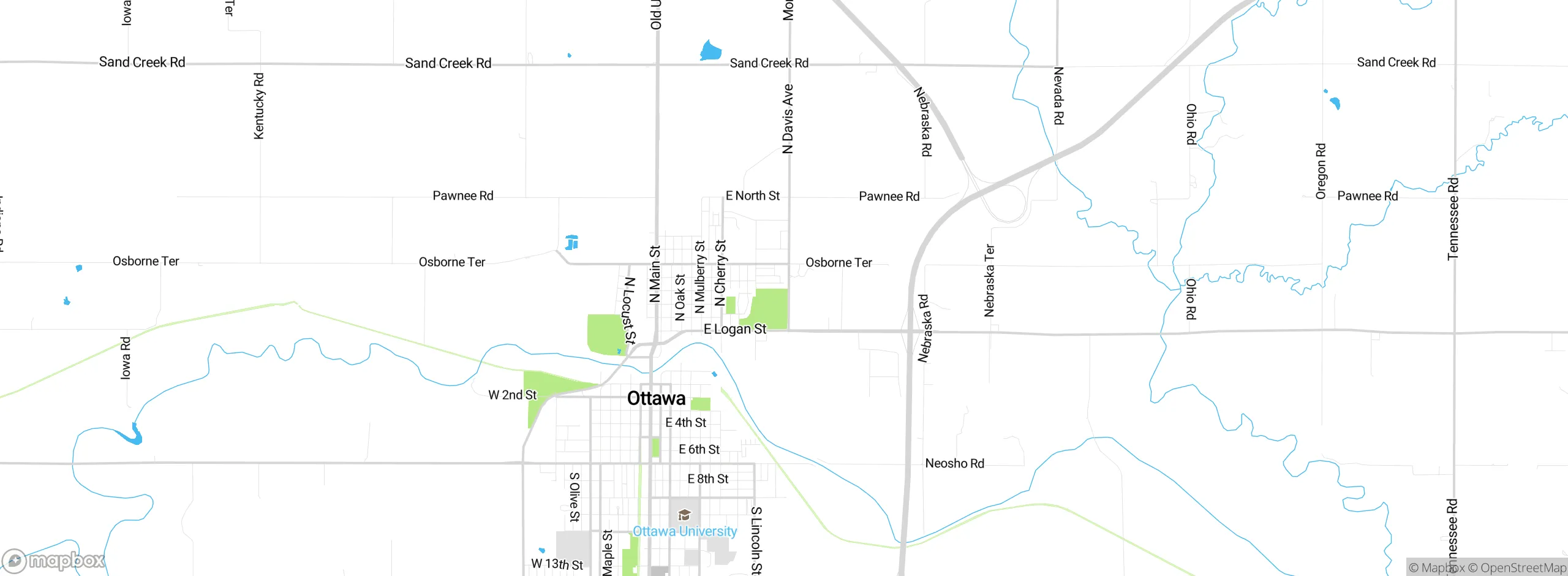 Map showing approximate location