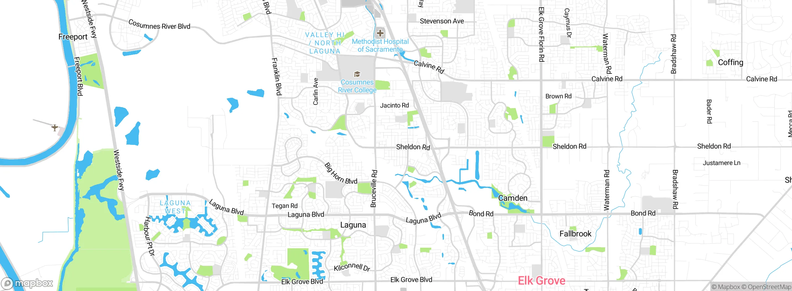Map showing approximate location