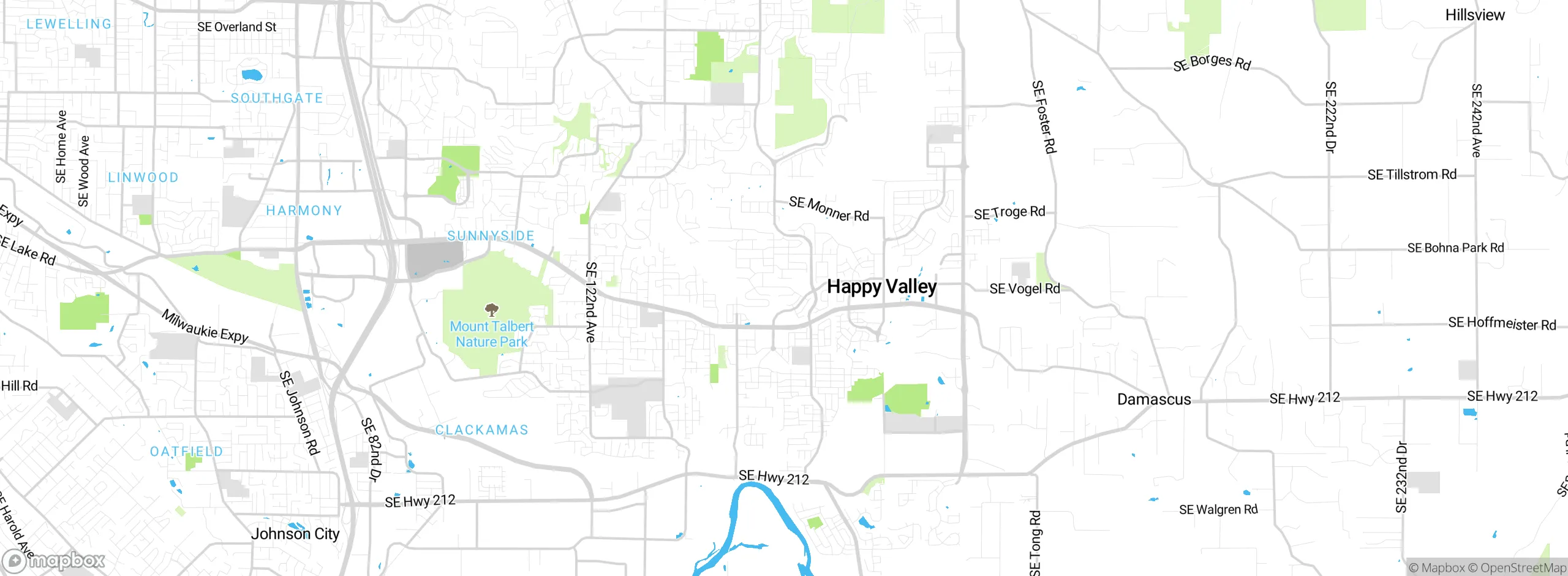 Map showing approximate location