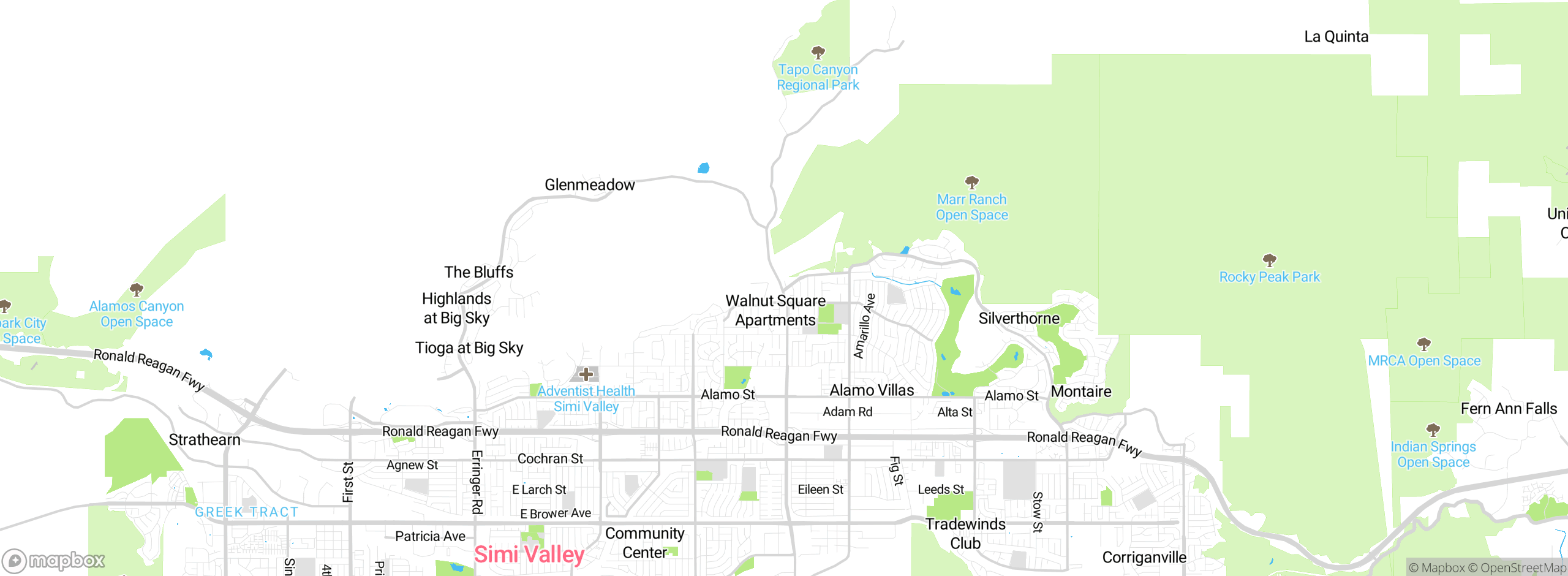 Map showing approximate location