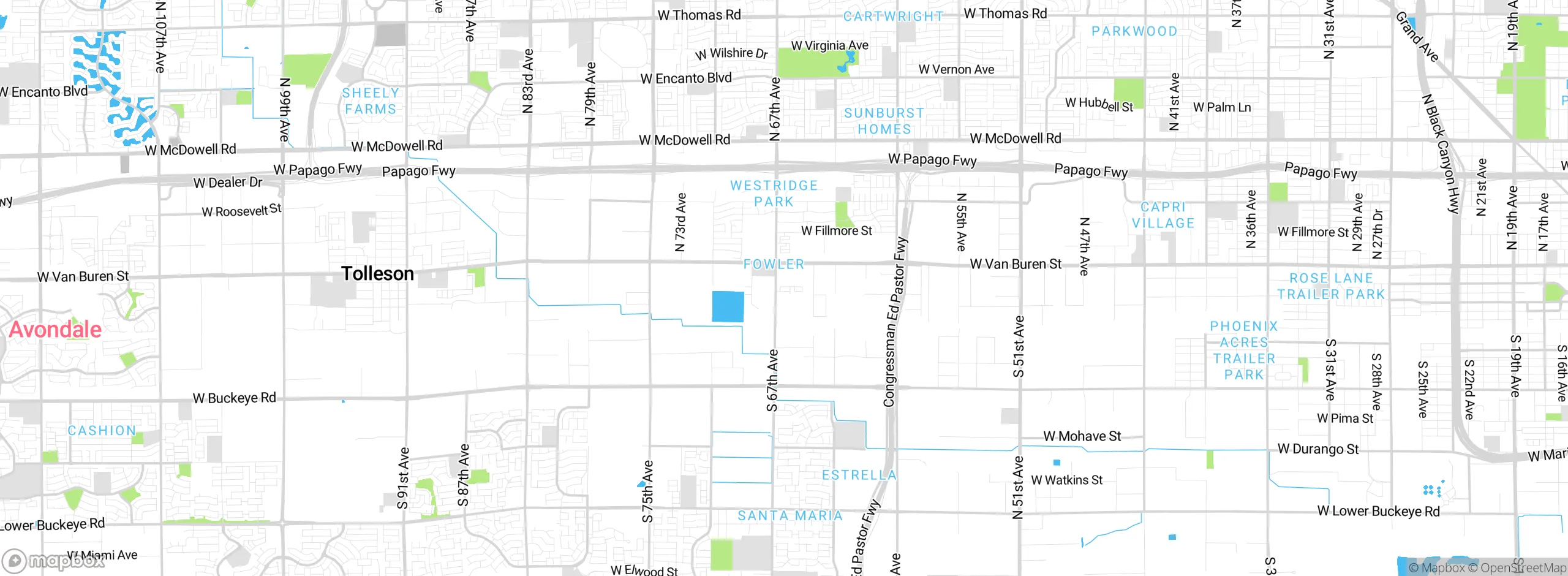 Map showing approximate location