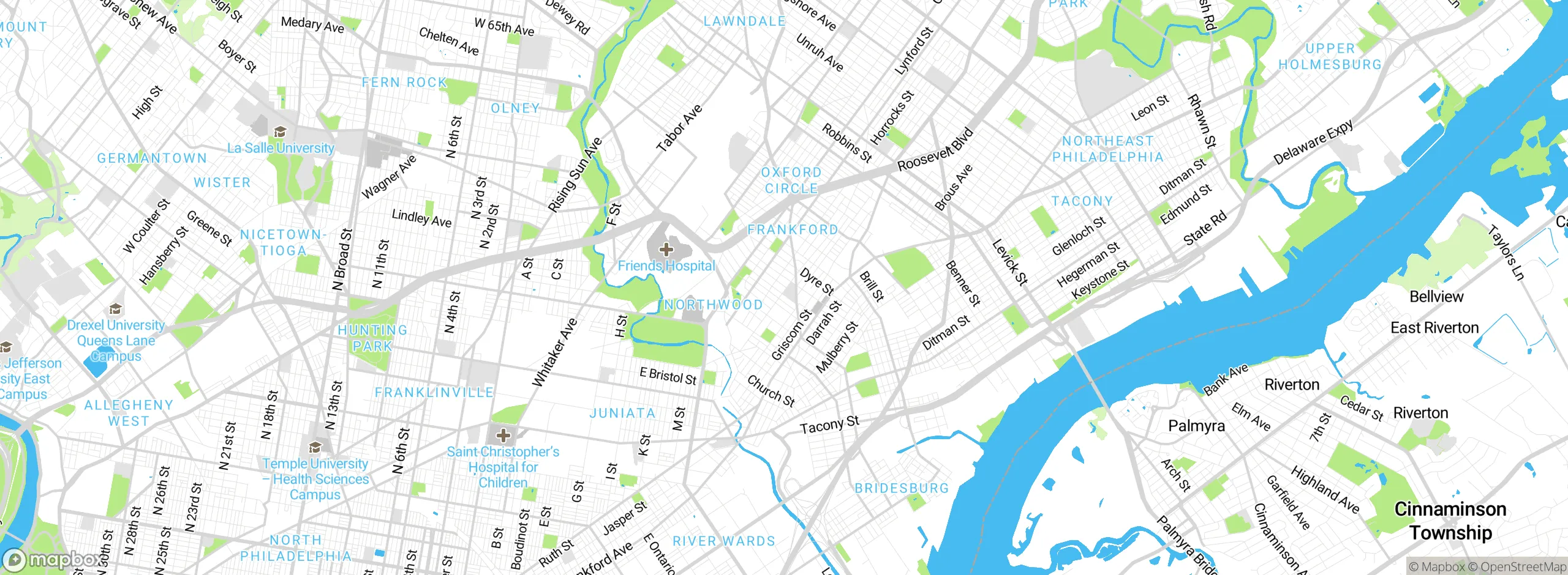 Map showing approximate location