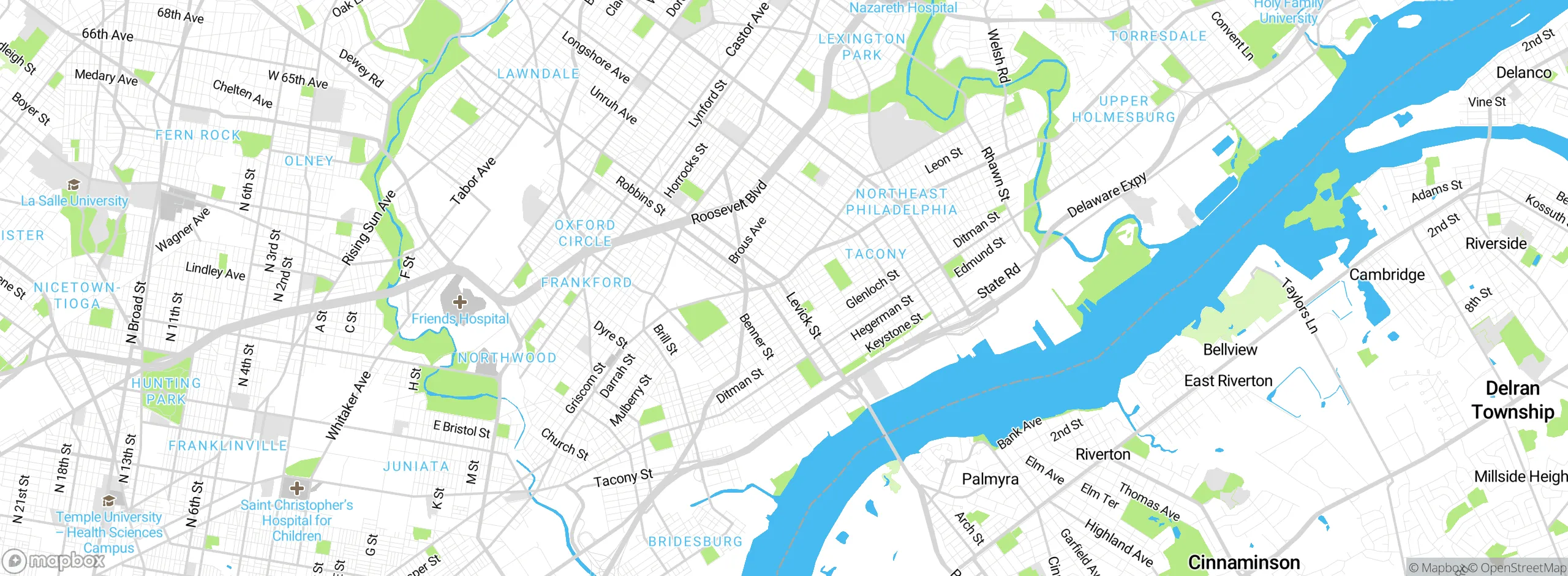 Map showing approximate location