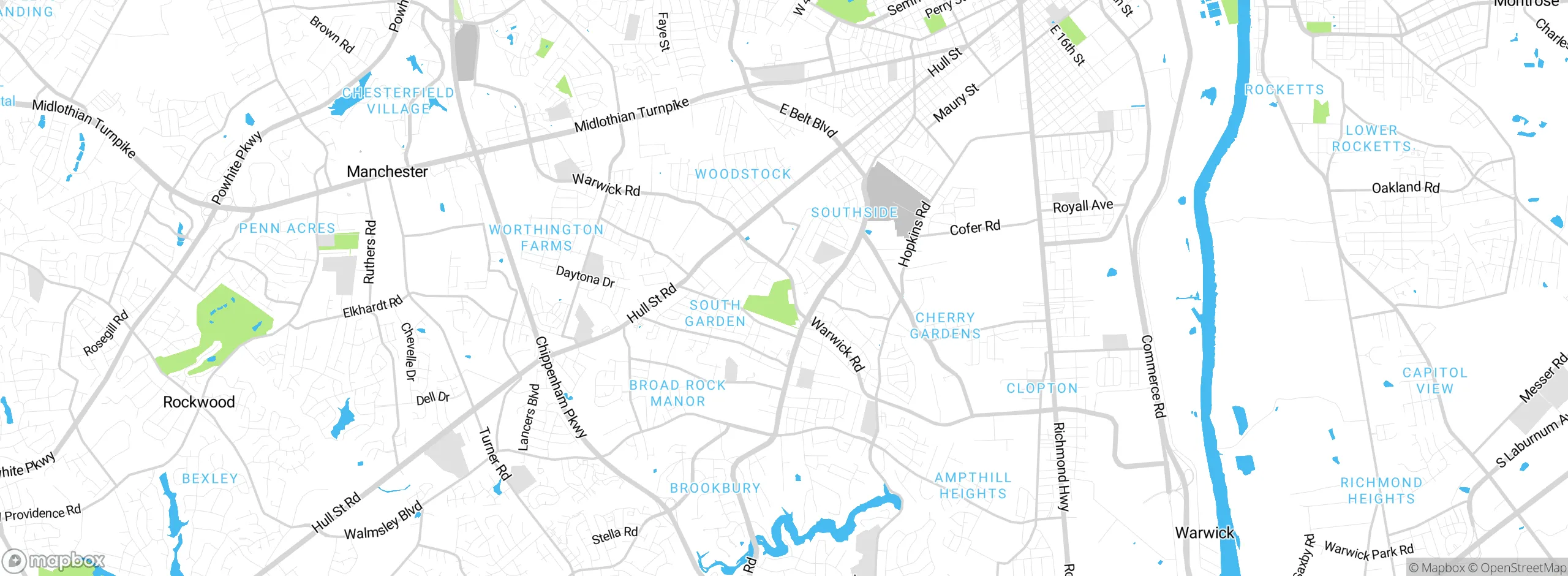 Map showing approximate location