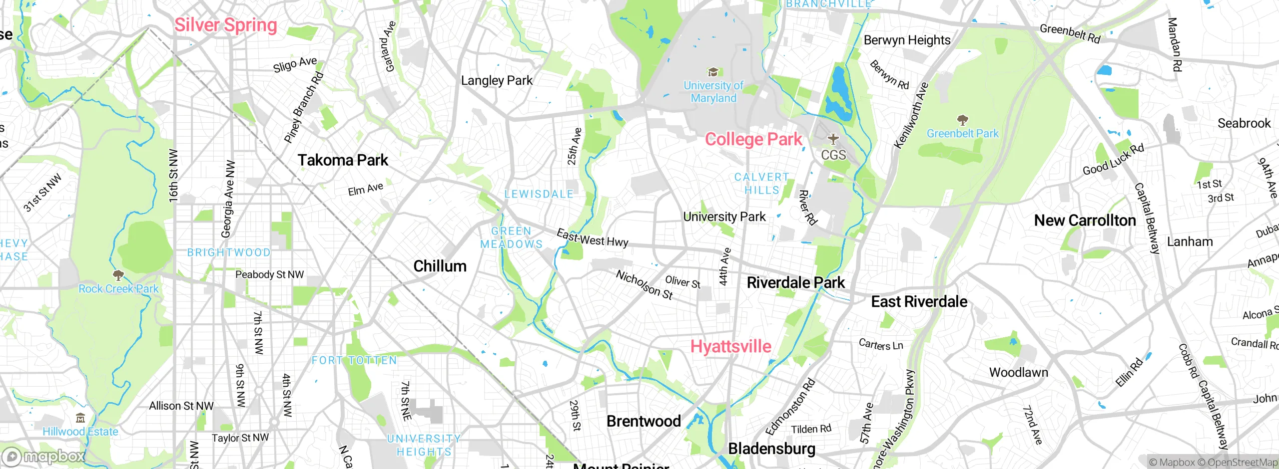 Map showing approximate location