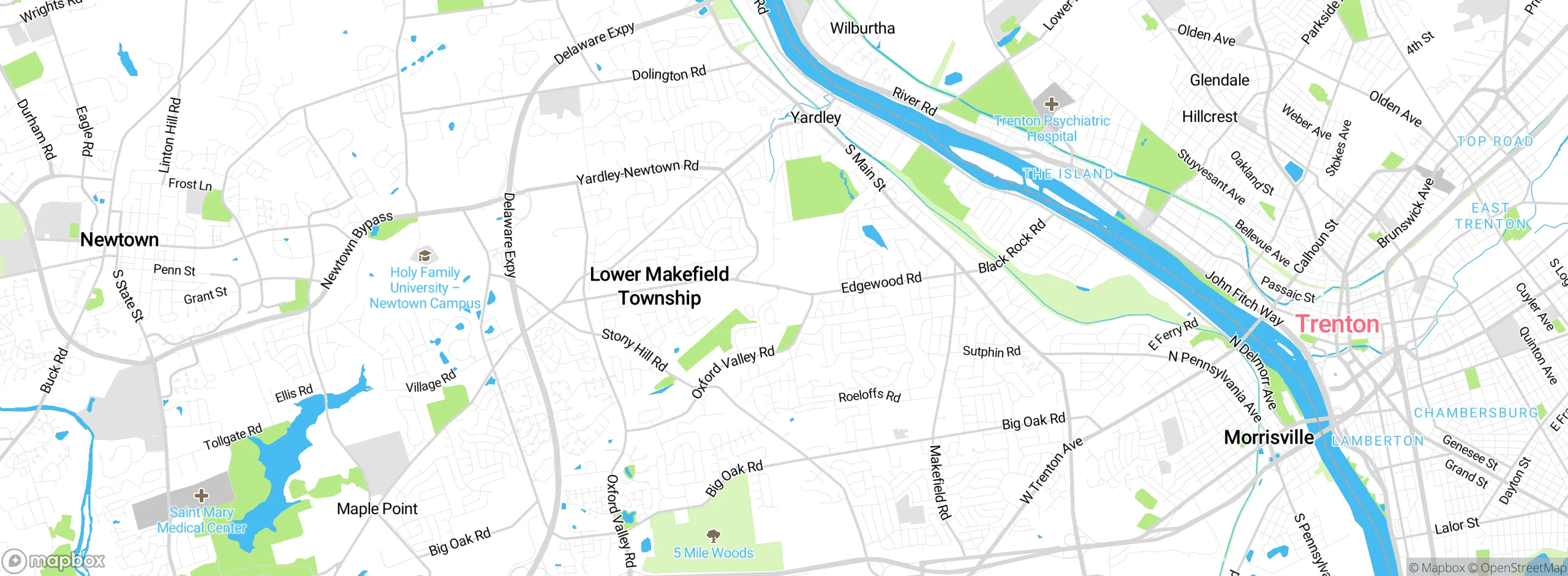 Map showing approximate location