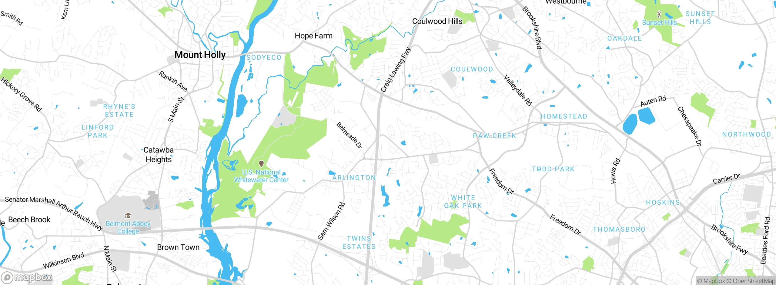 Map showing approximate location