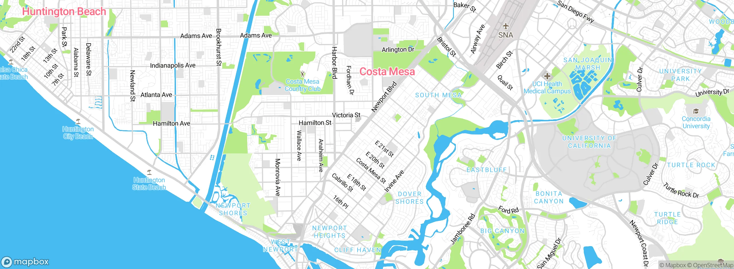 Map showing approximate location