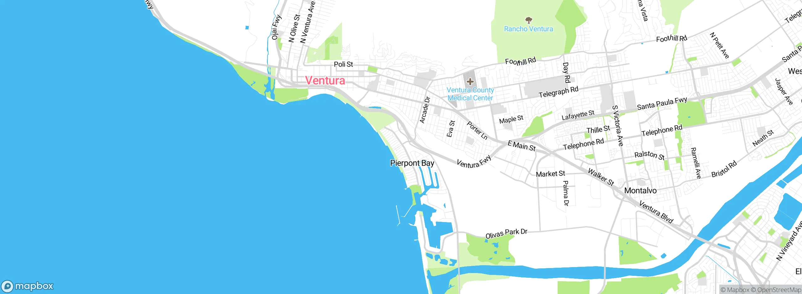 Map showing approximate location