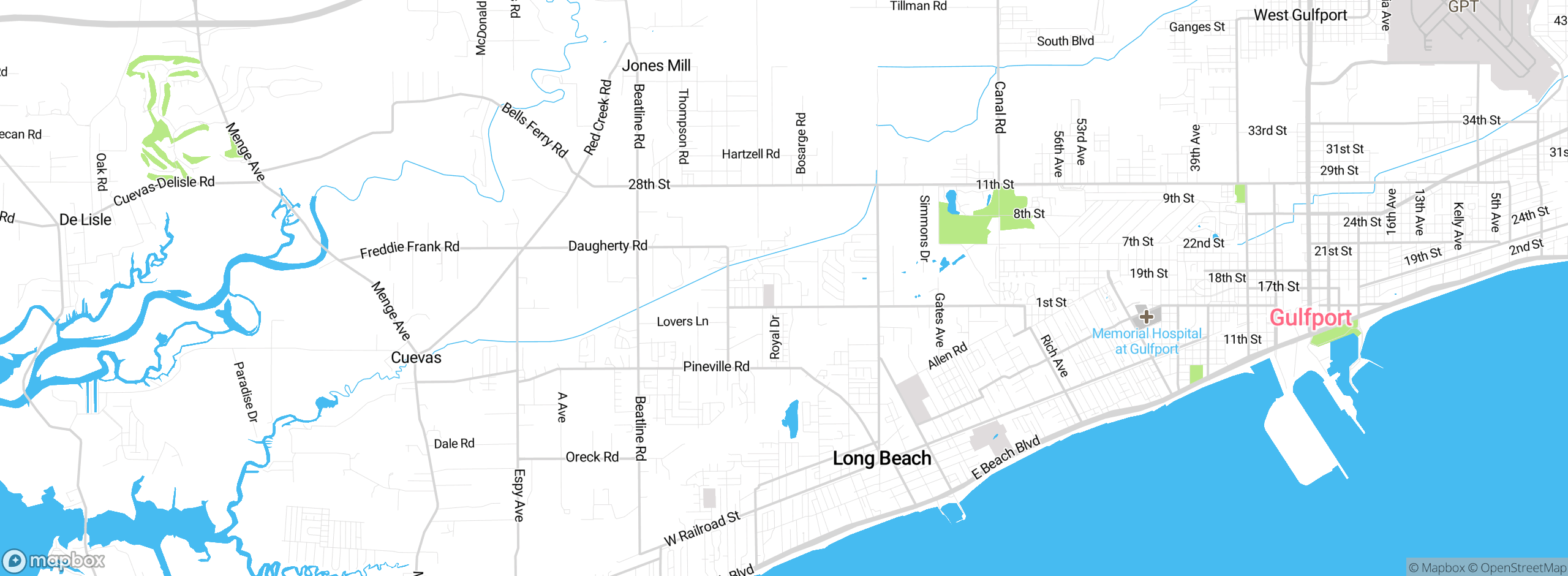 Map showing approximate location