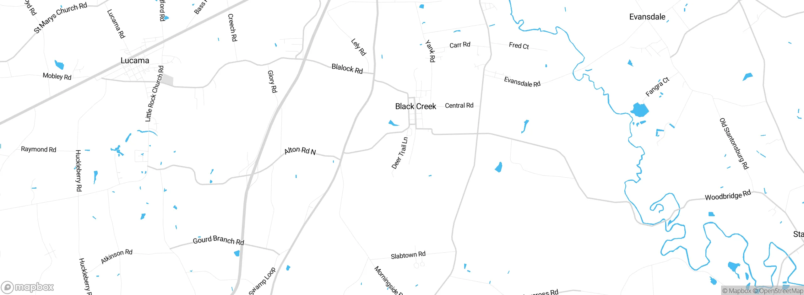 Map showing approximate location