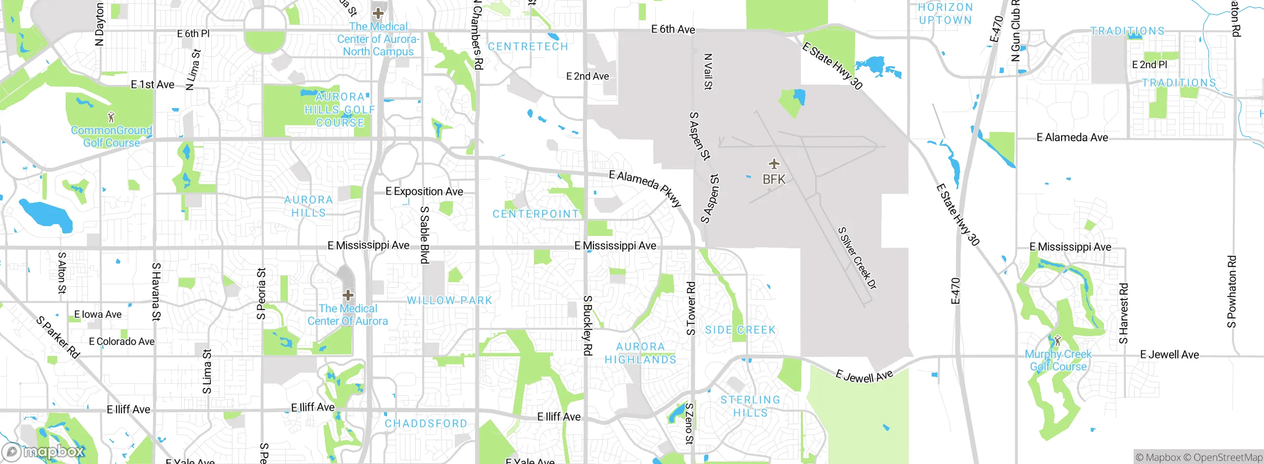 Map showing approximate location