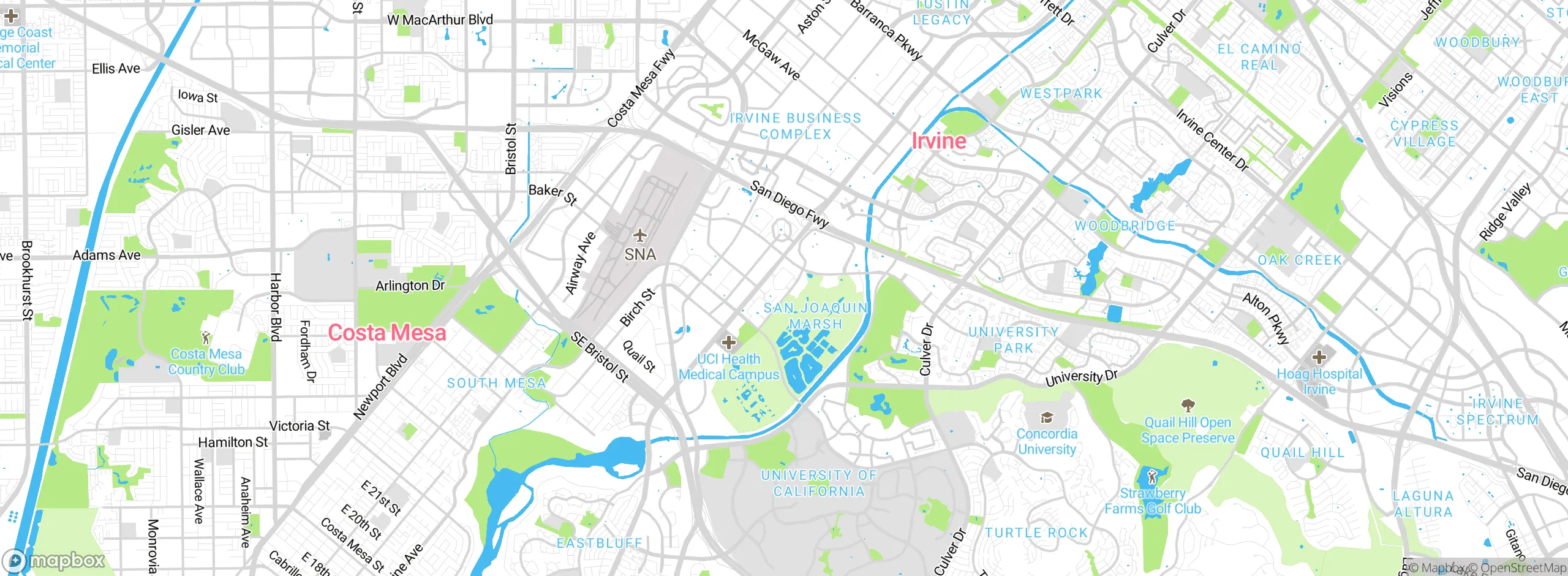 Map showing approximate location