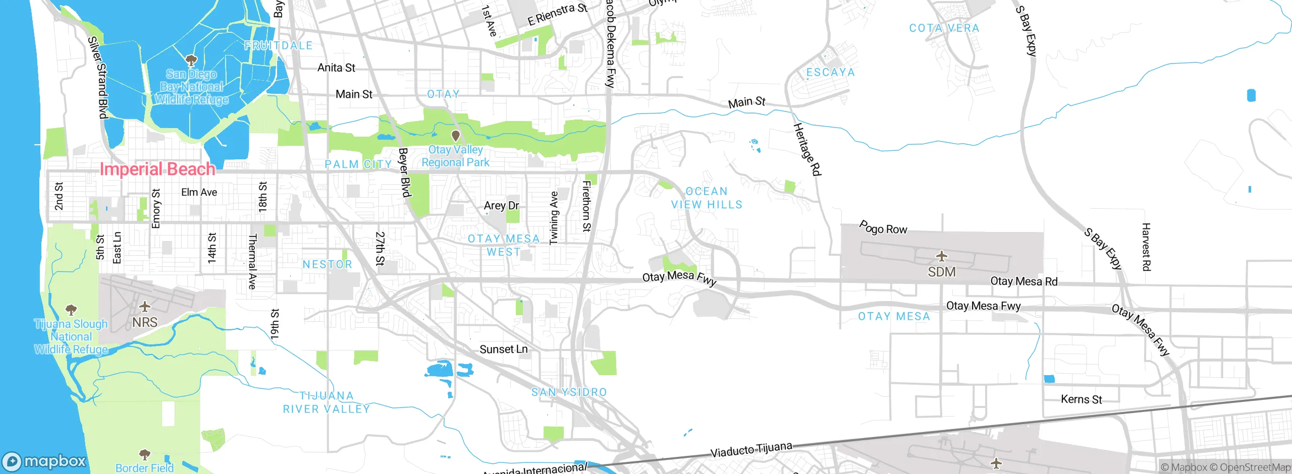 Map showing approximate location