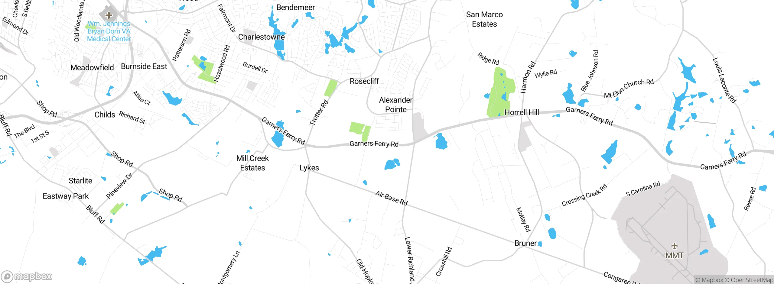 Map showing approximate location