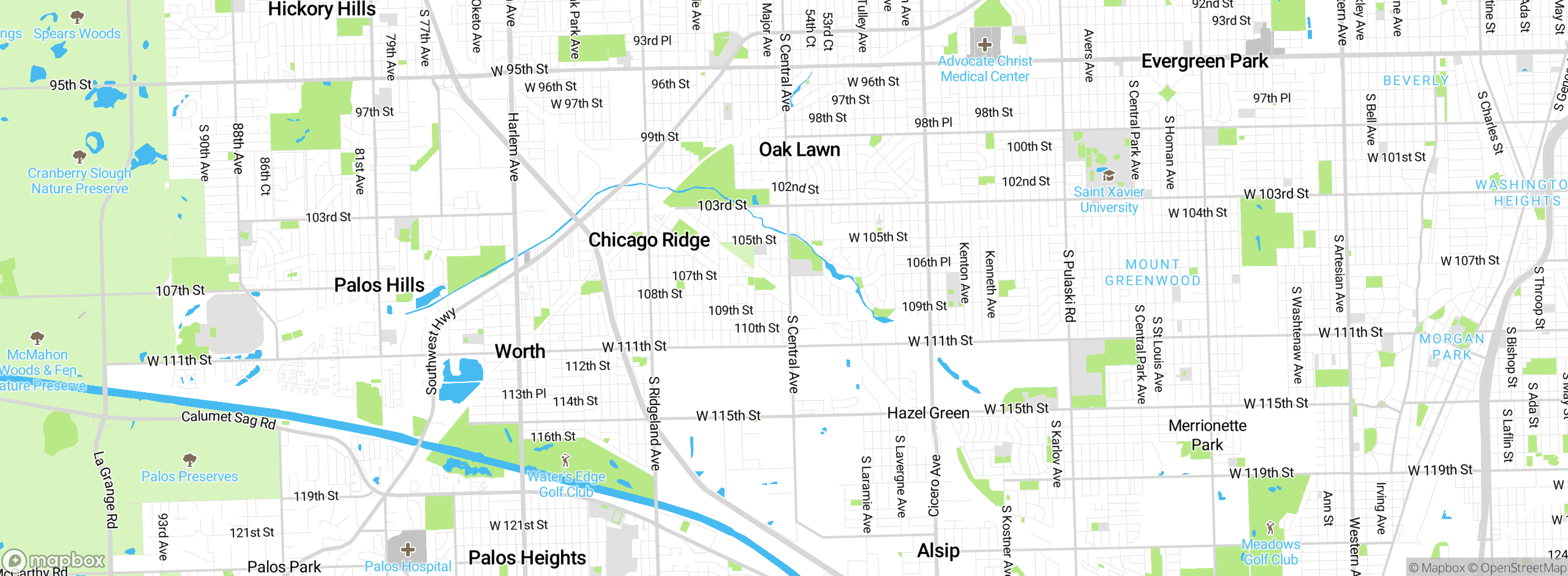 Map showing approximate location