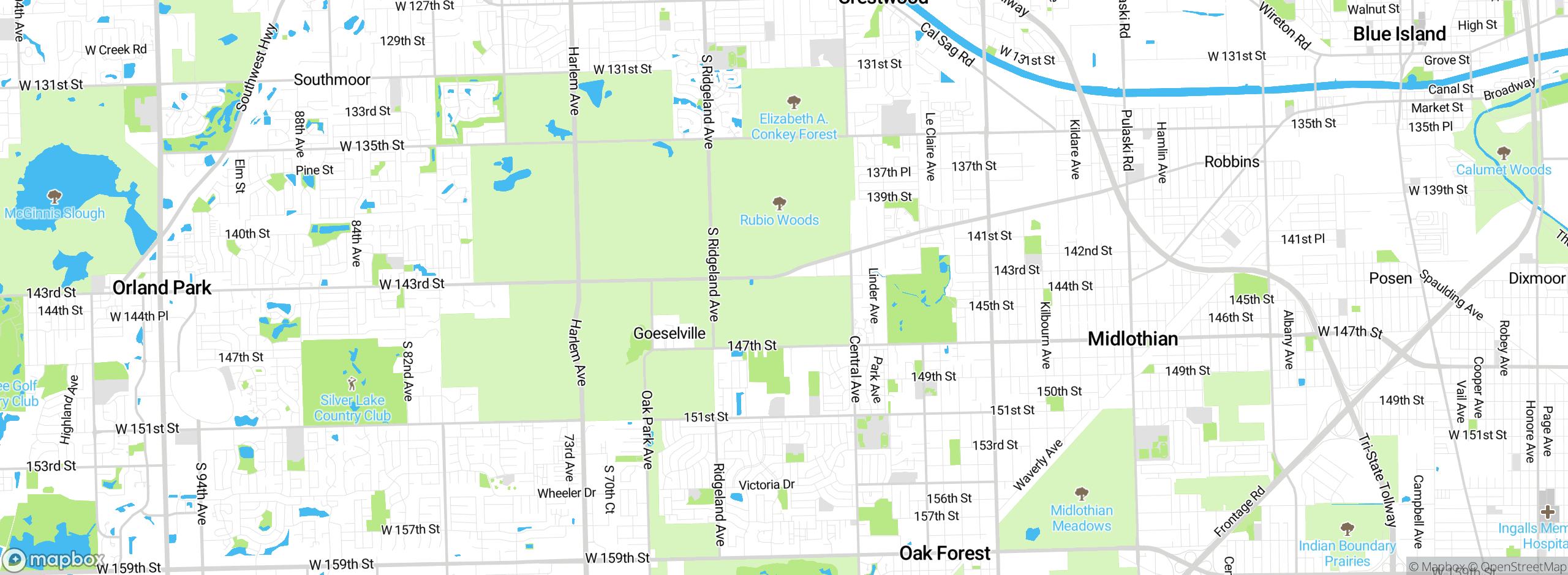 Map showing approximate location