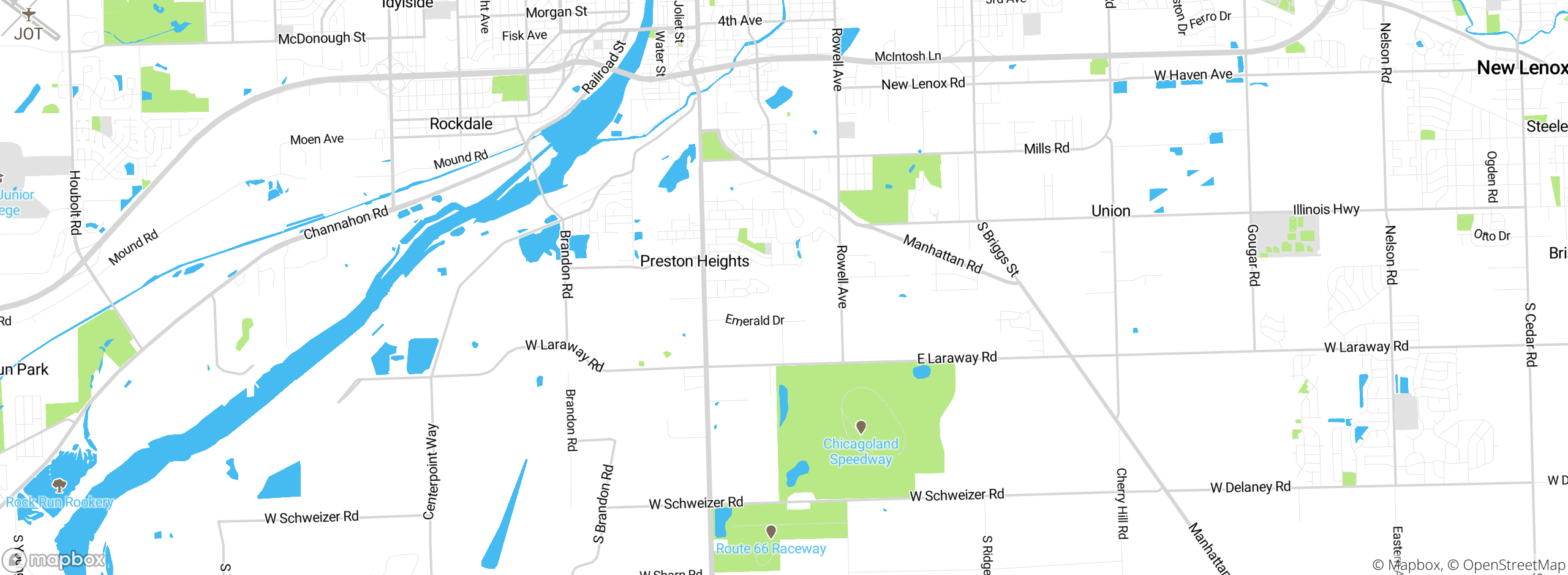 Map showing approximate location