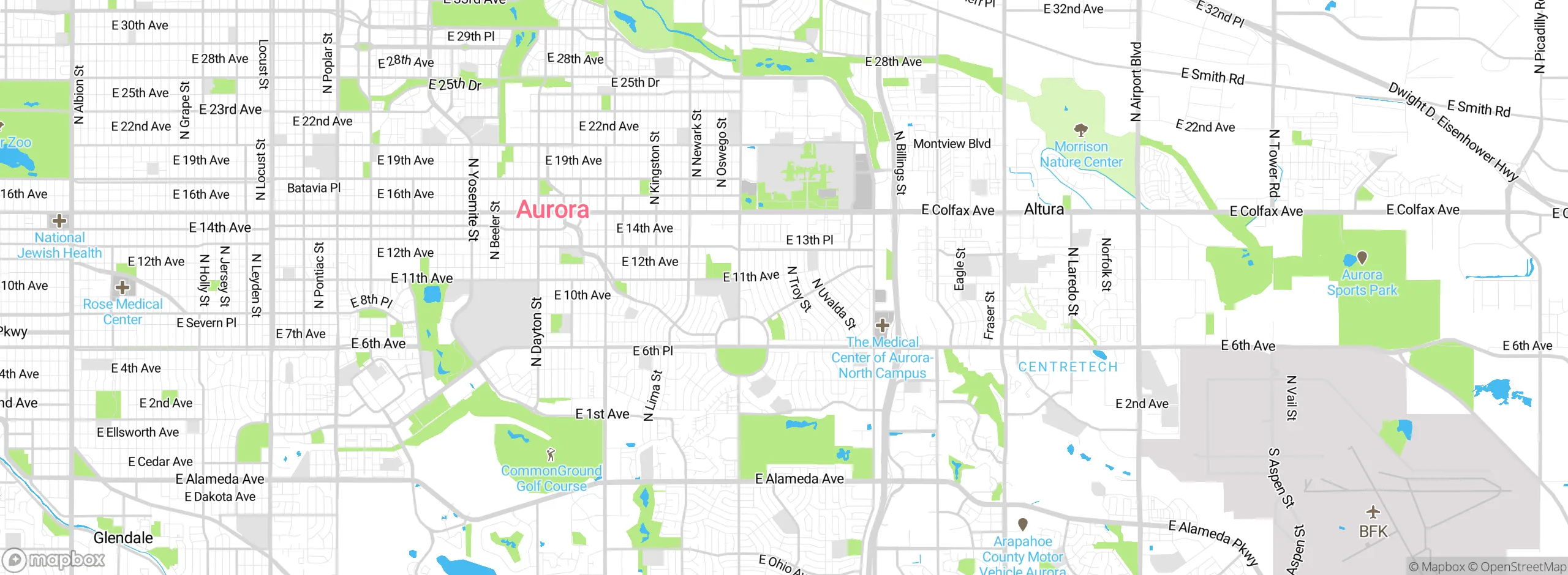 Map showing approximate location