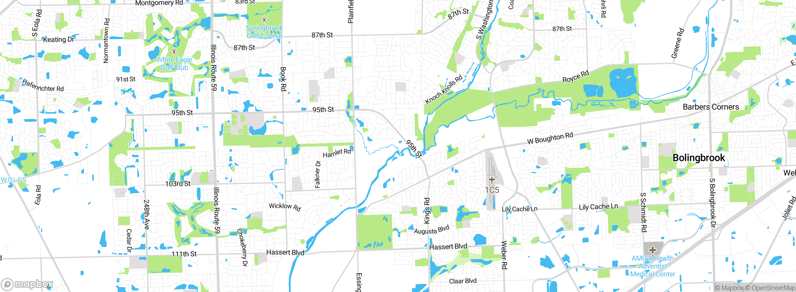 Map showing approximate location