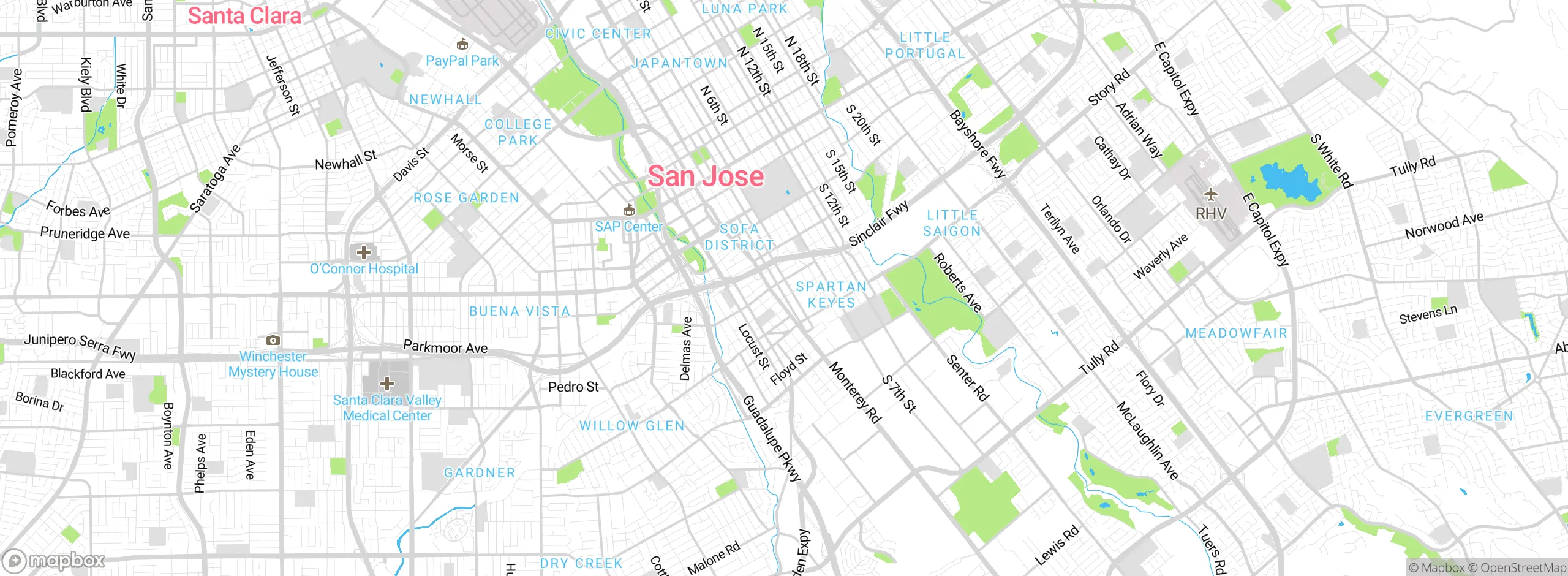 Map showing approximate location
