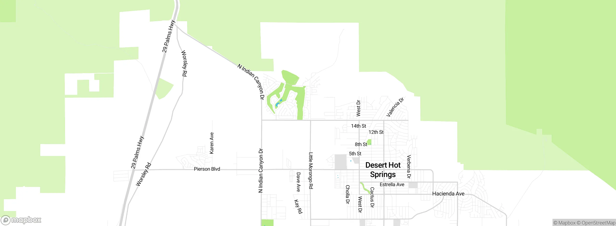 Map showing approximate location