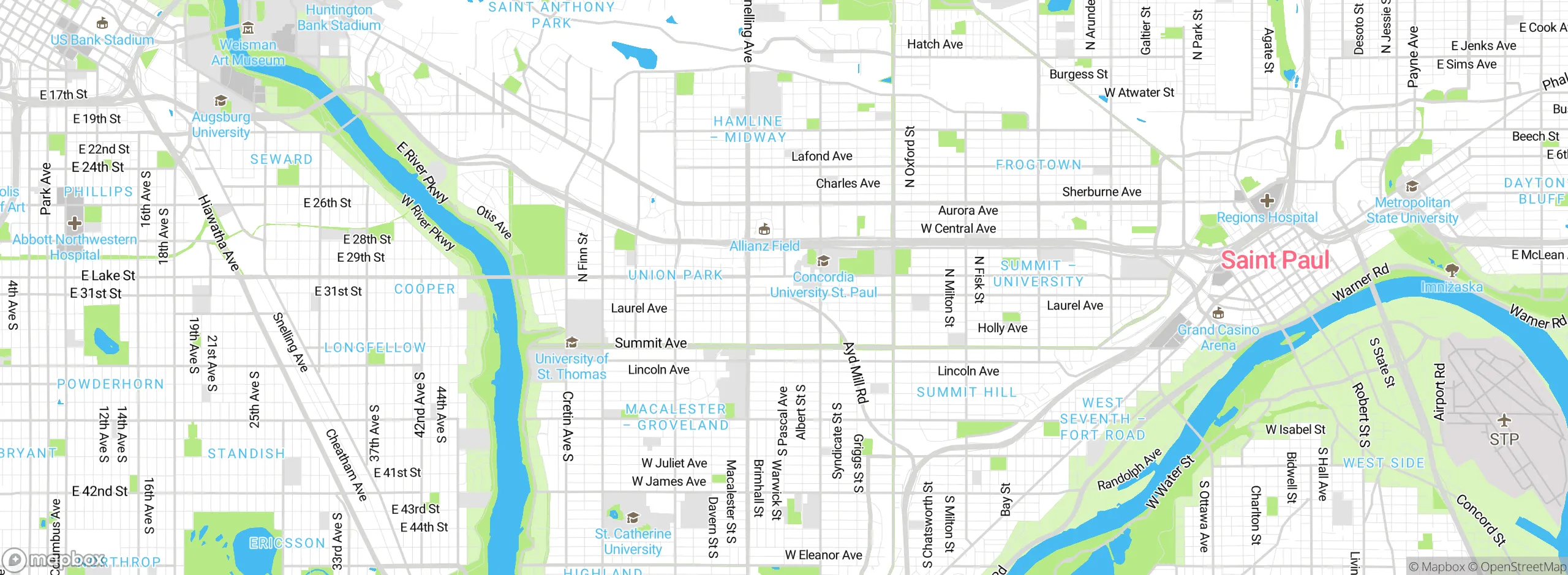 Map showing approximate location