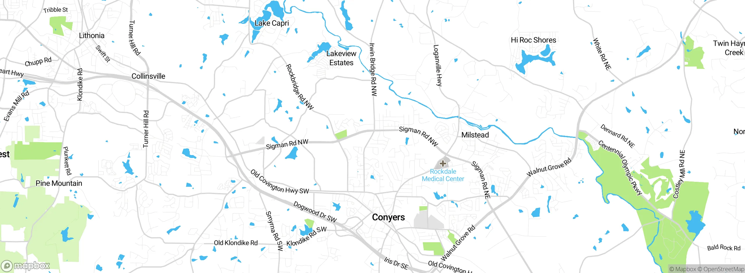 Map showing approximate location